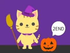 لعبة Cat and Halloween Escape على الانترنت
