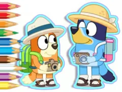 لعبة Coloring Book: Bluey Camping على الانترنت