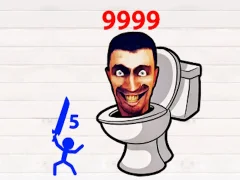 لعبة Stickman Hero Skibidi Tower Defense على الانترنت