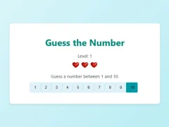 لعبة Guess The Number على الانترنت