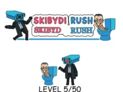 لعبة Skibydi Rush على الانترنت