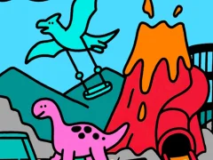 لعبة Color By Code Dino Park على الانترنت