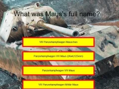 لعبة Tank Quiz: Maus على الانترنت
