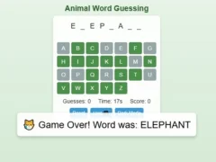 لعبة Animal Word Guessing Game على الانترنت