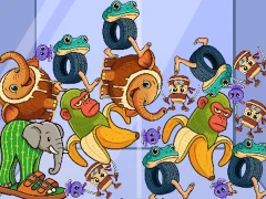 لعبة Italian Brainrot: Animals Merge Puzzle على الانترنت
