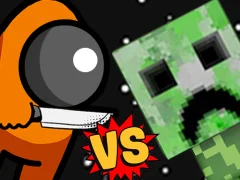 لعبة Among vs Creeper على الانترنت
