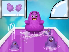 لعبة Grimace Shake Slide على الانترنت