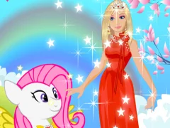 لعبة Barbie and Pony Dressup على الانترنت