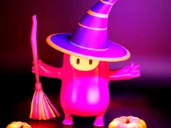 لعبة Fall Guys Halloween Puzzle على الانترنت