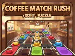 لعبة Coffee Match Rush: Sort Puzzle على الانترنت