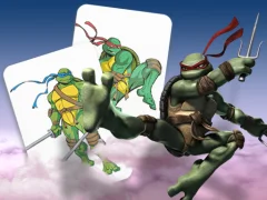 لعبة Ninja Turtles Memory card Match على الانترنت