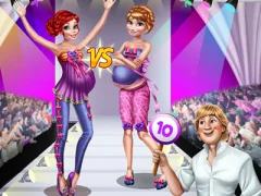 لعبة Pregnant princesses on the catwalk على الانترنت