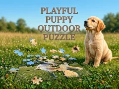 لعبة Playful Puppy Outdoor Puzzle على الانترنت
