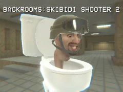 لعبة Backrooms: Skibidi Shooter 2 على الانترنت