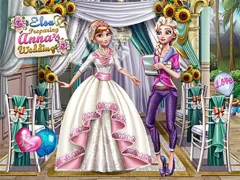 لعبة Elsa Preparing Anna's Wedding على الانترنت