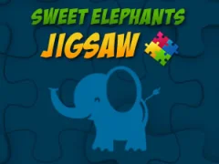لعبة Sweet Elephants Jigsaw على الانترنت