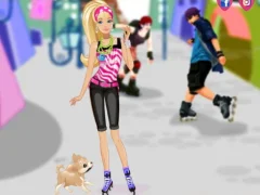 لعبة Barbie on roller skates على الانترنت