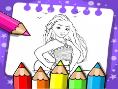 لعبة Moana Coloring Book على الانترنت