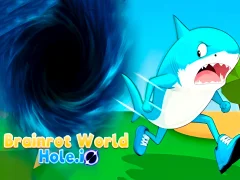 لعبة Brainrot World Hole.io على الانترنت