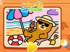لعبة Color By Code: Chill Bear على الانترنت