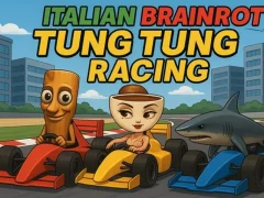 لعبة Italian Brainrot Tung Tung Racing على الانترنت