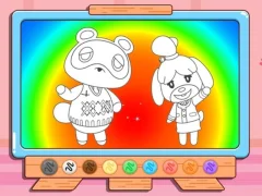 لعبة Coloring Book: Animal Crossing على الانترنت