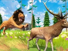 لعبة Realistic Lion Hunting Animal 2024 على الانترنت