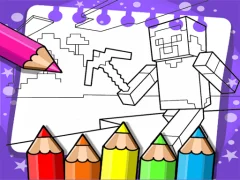 لعبة Minecraft Coloring Book على الانترنت