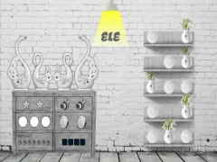 لعبة Black and white House Escape على الانترنت