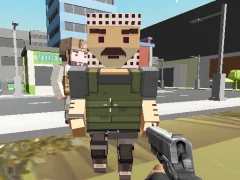 لعبة Block Pixel Cop: Gun Craft In Robbers World على الانترنت