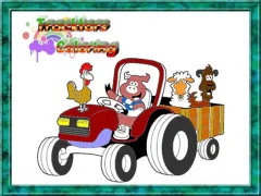 لعبة Tractor Coloring Pages على الانترنت