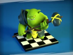 لعبة Checkers RPG Online Battle على الانترنت