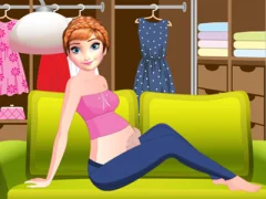 لعبة Pregnant Anne Dressing Room على الانترنت