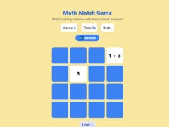 لعبة Math Match Game على الانترنت