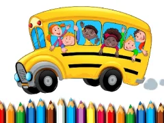 لعبة School Bus Coloring Book على الانترنت