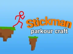 لعبة Stickman parkour craft على الانترنت