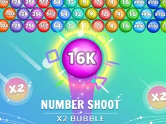 لعبة Number Shoot x 2 bubble على الانترنت