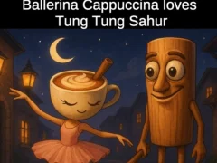 لعبة Ballerina Cappuccina loves Tung Tung Sahur على الانترنت