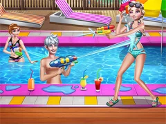 لعبة Sisters Pool Party على الانترنت