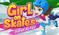 لعبة Girl on Skates Paper Blaze على الانترنت