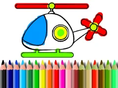 لعبة Back To School Helicopter Coloring على الانترنت