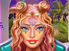 لعبة Ellie Coachella Makeup على الانترنت