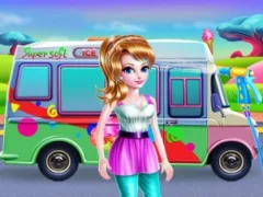 لعبة Girly Ice Cream Truck Car Wash على الانترنت