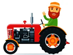 لعبة Cartoon Farm Traktors على الانترنت