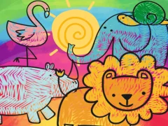لعبة Little Animals Coloring على الانترنت