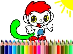 لعبة Back To School: Monkey Coloring على الانترنت