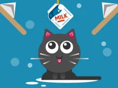 لعبة The Cat Drink Milk على الانترنت