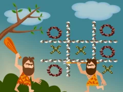 لعبة Tic Tac Toe Stone Age على الانترنت