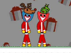 لعبة HuggyBros Christmas على الانترنت