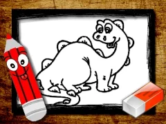 لعبة Back To School: Dinosaur Coloring Book على الانترنت